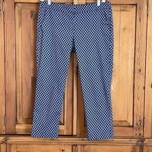 Donna Ricco NY Geometric Print Zip Fly Pant Sz. 14